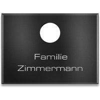 Ersatz Gravurplatte für Modell Vitus für Art. 30573 und 30574 in Schwarz