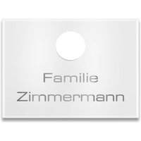 Ersatz Gravurplatte für Modell Vitus für Art. 30575 und 26383 in RAL 9016 Verkehrsweiß