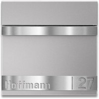Metzler Briefkasten mit personalisierbarer Blende aus Edelstahl | RAL 9007 Graualuminium | Gustav