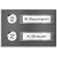 Metzler Türklingel Aufputz Namensschilder | DB 703 Eisenglimmer | Tovi M2