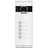 Metzler VDM10 2.0 Mehrfamilien Video-Türsprechanlage | 5 Klingeltaster | RAL 9016 Verkehrsweiß | Colson