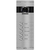 Metzler VDM10 2.0 Mehrfamilien Video-Türsprechanlage | 5 Klingeltaster | RAL 9007 Graualuminium | Colson