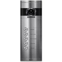 Metzler VDM10 2.0 Mehrfamilien Video-Türsprechanlage | 5 Klingeltaster | Edelstahl gebürstet | Colson