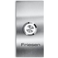 Metzler Klingelschild Edelstahl LED-Taster + Gravur optional | Friesen