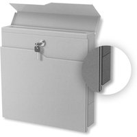 Abdeckung für Zeitungsfach in RAL9007 Graualuminium | beidseitig verwendbar