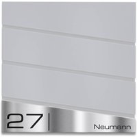 Ersatz Gravurplatte für Briefkasten "Neumann" aus Edelstahl