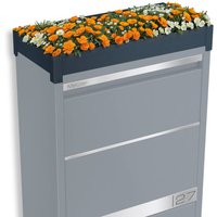 Metzler Pflanzdach in RAL7016 Anthrazit | Dachbegrünung für Paketbox Modellreihe Avalon