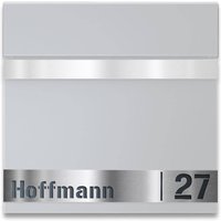 Ersatz Gravurplatte aus Edelstahl für Briefkasten "Gustav"