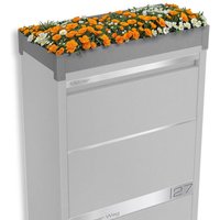Metzler Pflanzdach in Grau | Dachbegrünung für Paketbox Modellreihe Avalon