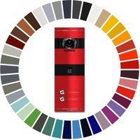 Metzler VDM10 2.0 Video-Türsprechanlage | mit Fingerprint | 2 Klingeltaster | Wunschfarbe nach RAL | Niko