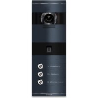 Metzler VDM10 2.0 Video-Türsprechanlage | mit Fingerprint | 3 Klingeltaster | Anthrazit RAL 7016 | Niko