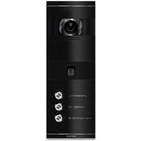 Metzler VDM10 2.0 Video-Türsprechanlage | mit Fingerprint | 3 Klingeltaster | Schwarz | Niko