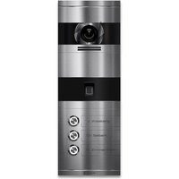Metzler VDM10 2.0 Video-Türsprechanlage | mit Fingerprint | 3 Klingeltaster | Edelstahl | Niko