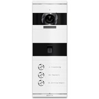 Metzler VDM10 2.0 Video-Türsprechanlage | mit Fingerprint | 3 Klingeltaster | Weiß | Niko