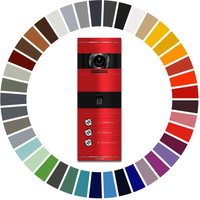 Metzler VDM10 2.0 Video-Türsprechanlage | mit Fingerprint | 3 Klingeltaster | Wunschfarbe nach RAL | Niko