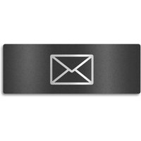 Metzler Edelstahlschild mit Briefsymbol für Paketboxen | Eisenglimmer
