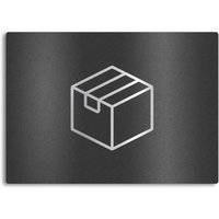 Metzler Edelstahlschild mit Paketsymbol für Paketboxen | Eisenglimmer