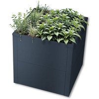 Metzler Hochbeet für den Garten oder Balkon | Anthrazitgrau | 50 x 50 x 50 cm