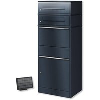 Metzler Paketbox mit 2 Briefkästen | LED | zweifacher Briefeinwurf | Bispo