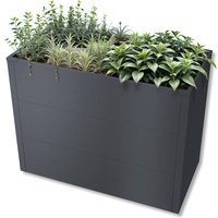 Metzler Hochbeet für den Garten | Pulverbeschichtet | Eisenglimmer | 100 x 50 x 77 cm