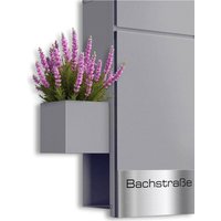 Metzler Blumenkasten für Briefkästen | Grau | Cubic I
