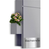 Metzler Blumenkasten für Briefkästen | Grau | Cubic H