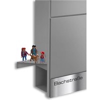 Metzler Regal für Briefkästen | Grau | Plate T
