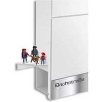 Metzler Regal für Briefkästen | Weiß | Plate T