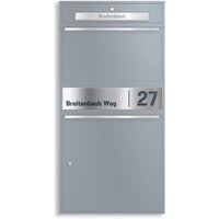 Ersatz Gravurplatte XL aus Edelstahl passend zur Paketbox Bispo Max