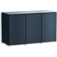 Metzler Mülltonnenbox | 3er | 240l | aus Aluminium | rostfrei & massiv | Anthrazit RAL 7016