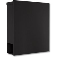 Metzler Briefkasten aus hochwertigem Stahl pulverbeschichtet | Schwarz | Lepo