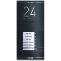Metzler ADM10 Audio-Türsprechanlage | 6 Klingeltaster | Mit austauschbarem Namensschild | Kai
