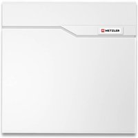 Metzler Briefkasten | austauschbares Namensschild | Verkehrsweiß | Siebert 2