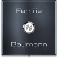 Metzler Türklingel Aufputz Gravur + LED-Taster | Vera