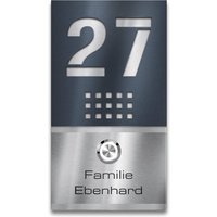 Metzler Funkklingel Edelstahl mit Gravur | Selma