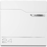 Metzler Briefkasten austauschbares Namensschild | Verkehrsweiß | Hoffmann