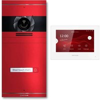 Metzler VDM10 2.0 Video-Türsprechanlage | Komplettset mit austauschbarem Namensschild | 1 Klingeltaster | Plug & Play | Wunschfarbe | Neo