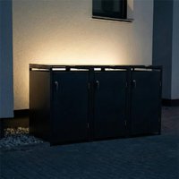 Metzler Indirekte LED-Beleuchtung für alle dreier Mülltonnenboxen