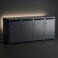 Metzler Indirekte LED-Beleuchtung für alle vierer Mülltonnenboxen