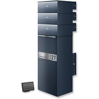 Metzler Paketbox mit LED | Entnahme auf der Rückseite | personalisiert mit Gravur | Anthrazit | Zivo 2 Renz LED