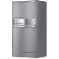 Metzler Paketbox | personalisiert mit Gravur | rostfrei | Grau | Bispo 2