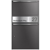 Metzler Paketbox XL personalisiert mit Gravur | Paketkasten rostfrei | Eisenglimmer | Bispo Max 2