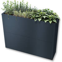 Metzler Hochbeet L für den Garten | kompakte Größe | RAL 7016 Anthrazitgrau | 25 x 100 x 77 cm