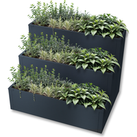 Metzler 3er-Set aus den Hochbeeten S, M und L | RAL 7016 Anthrazitgrau | 75 x 100 x 77 cm