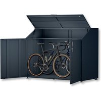 Metzler Fahrradgarage | Fahrradbox mit viel Stauraum | in RAL 7016 Anthrazit
