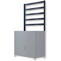 Metzler Rankgitter für Hochbeet mit Stauraum | Pulverbeschichtet in RAL 7016 Anthrazit | 100 x 100 cm