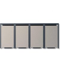 Metzler Mülltonnenbox mit Steinputz | 4er | 240L | aus Stahl | Witterungsbeständig | Beige