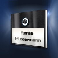 Metzler Türklingel LED Edelstahl Weiß 3D-Namensschild | Otto