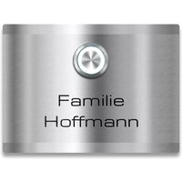 Metzler Türklingel Edelstahl LED-Klingeltaster Lasergravur | Heidi