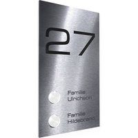 Ersatz Abdeckplatte "2Caesar4" Edelstahl